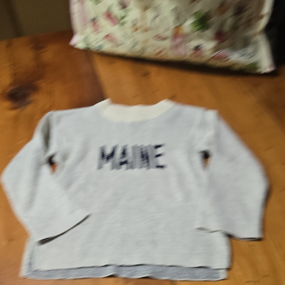 Town Pride Made In Usa Sz 2 Lightweight Sweater Maine